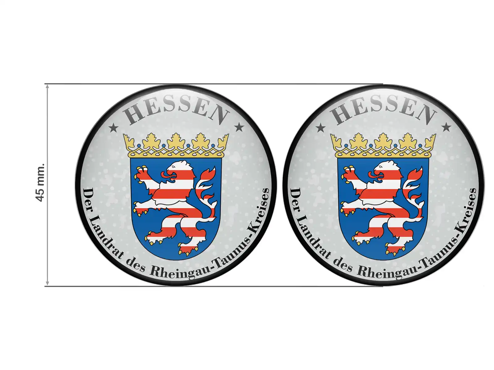 Klebemarke TÜV Der Landrat Des Rheingau-Taunus-Kreises Nummernschild plakette